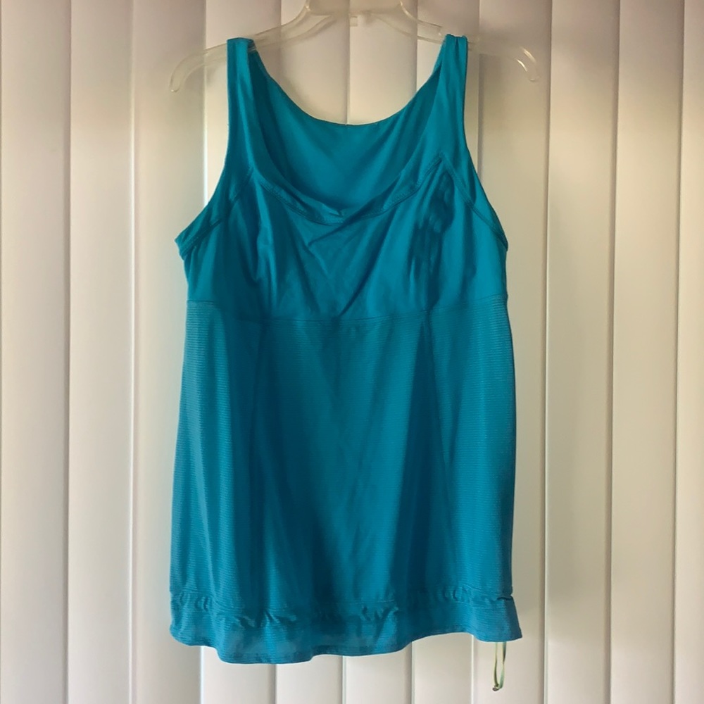 Lululemon Blue Tank w/Drawstring Cord 12